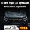 18LED Front Grille Light FOR FOTON TUNLAND V9 Car Daytime Running Light Wheel Eyebrow Lamp For Pickup Offroad 12V Led Light