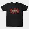 Men Black Print T-shirt Night Ranger - Red Diamond No-Cut Transfer Paper Print Cotton Tshirt