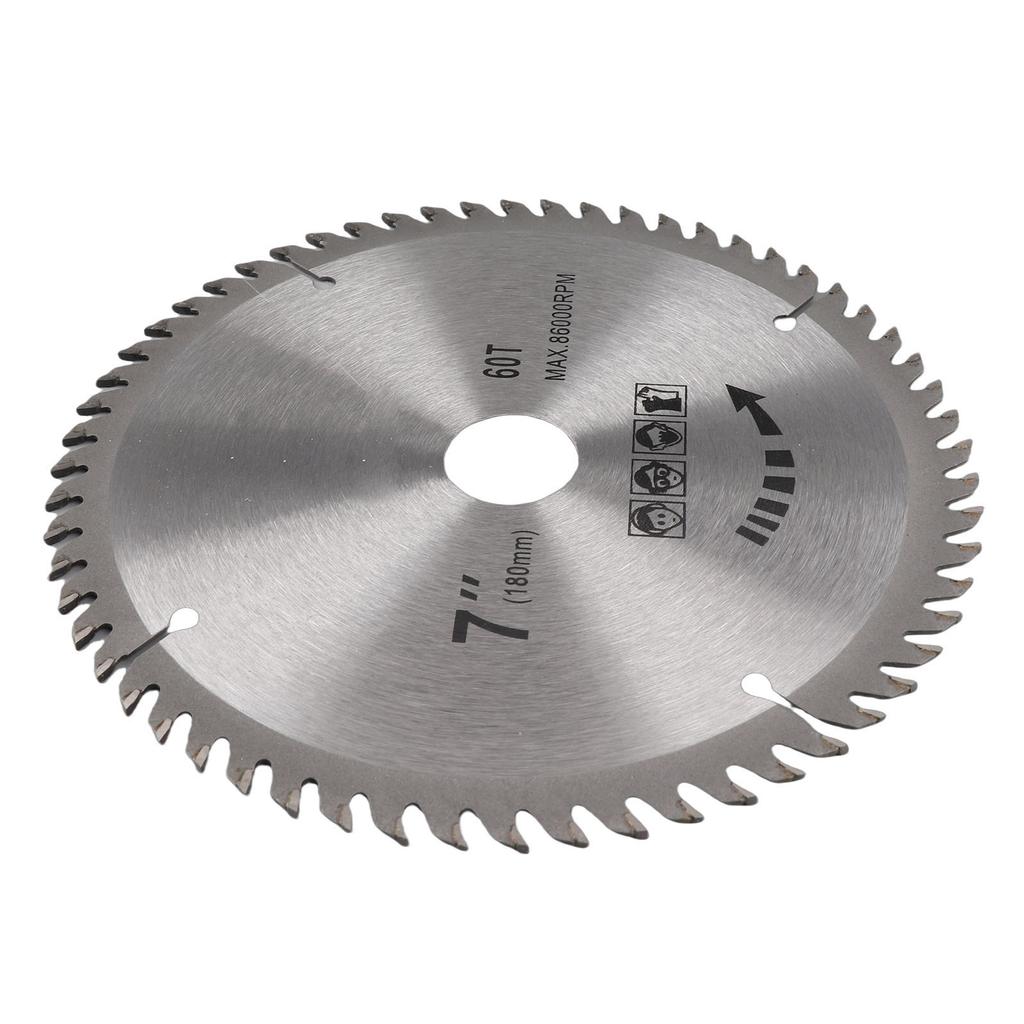 7x60T Circular Saw Blade Woodworking Cutting Disc Tool Carpentry Accessory 180mm