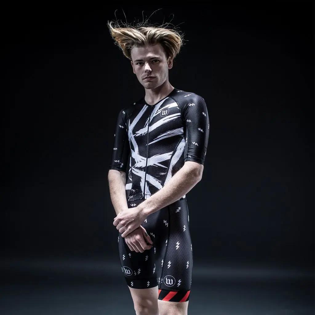 Wattie Ink Bike Shorts Bike SuitsMen‘s Cycling Jumpsuit Race Skinsuits for Cycling Speed Suit Long Sleeve Jersey Road Mountain