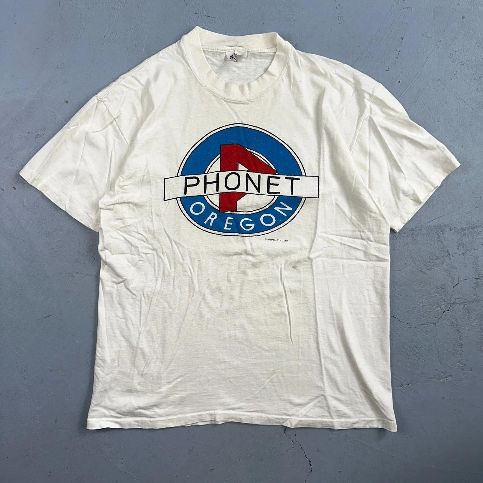 

Oregon 80s Phonet VTG T Shirt Large Stedman Single Stitch Graphic PDX Racing Rap L