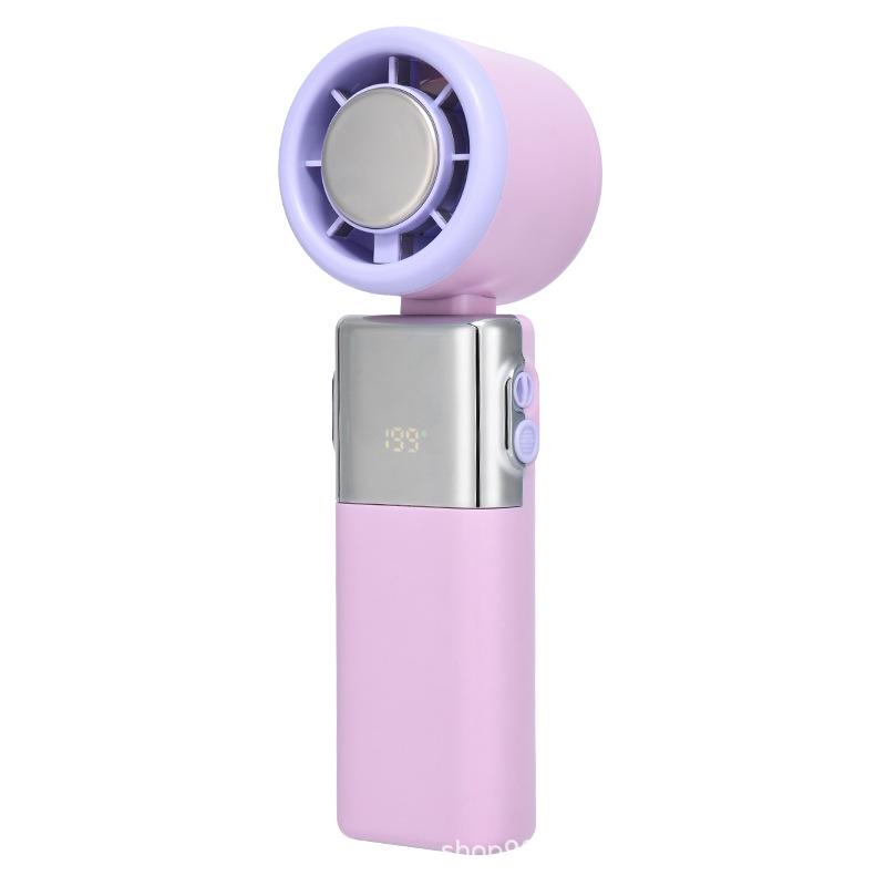 

Handheld Mini Neck Fan with Semiconductor Cooling and Digital Display 51mm*58mm*178mm