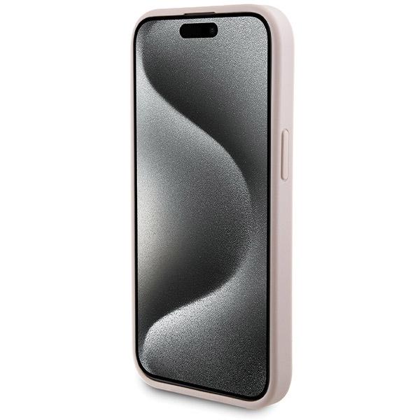 Set Guess Gubpm5P15S4Gemgp Iphone15 6.1 Hardcase + Powerbank 5000Mah Magsafe Różowy/Pink 4G Metal Logo