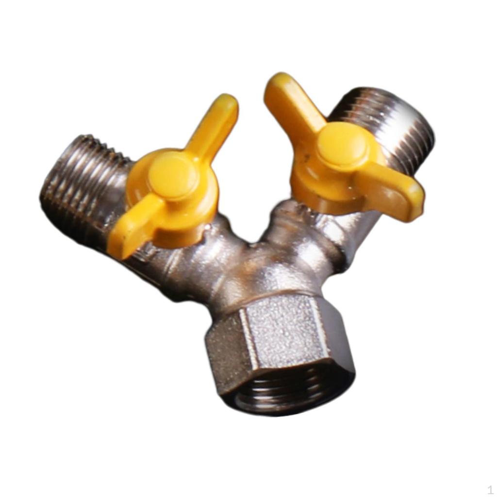 3-Wege Absperrventil Y-förmiges Kugelbauteil zur Reparatur mit Kupfergewinden 0,79"