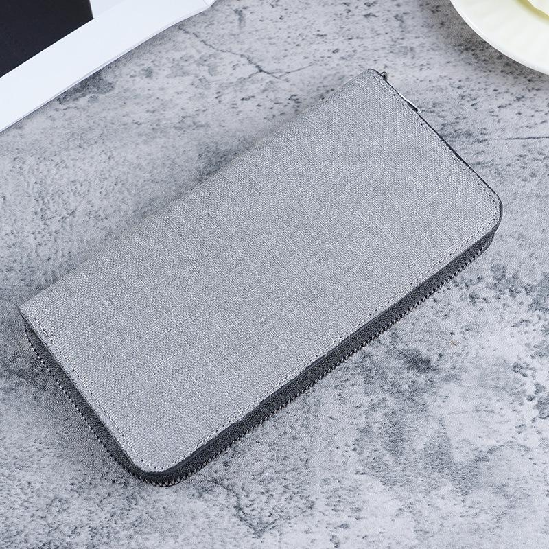 Men's Large Capacity Multi-Card Zipper Wallet