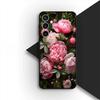 Cover for Apple iPhone 12 13 Pro XS Max Mini ProMax X XR Air 13Pro Casing Phone Case Elegant Pink Rose Flower Bloom Peony