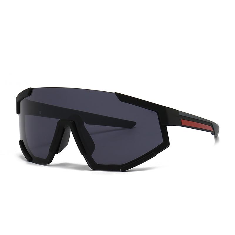Sps04 One-Piece Oversized Frame One-Piece Retro Sunglasses Modern Charm Glasses Trendy Street Photography Sunglasses