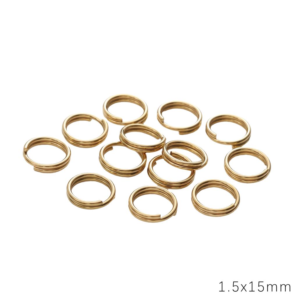 10-1000Pcs Stainless Steel Jump Rings Split Rings Connectors For DIY Jewelry Finding Making Accessories
