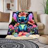 1pc Stitch Printing Blanket - Soft, All-Season Throw for Office Blanket, Personalized Gift with Adorable Cartoon Design