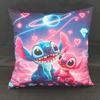 Față de pernă drăguță Disney Lilo&Stitch Personaj Anime Desen Animat Înger Pernă Canapea Decorațiune Casă Dormitor Kawaii Cadouri de Ziua de NaștereA,(1)