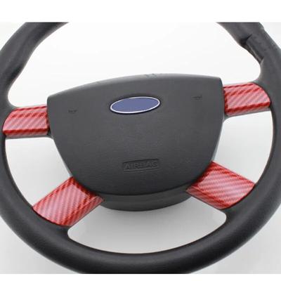 4 unids/set Interior cubierta del Panel del volante del coche pegatina embellecedora para Ford Focus 2 MK2 2005 - 2011 pegatinas de estilo de coche Accesorios