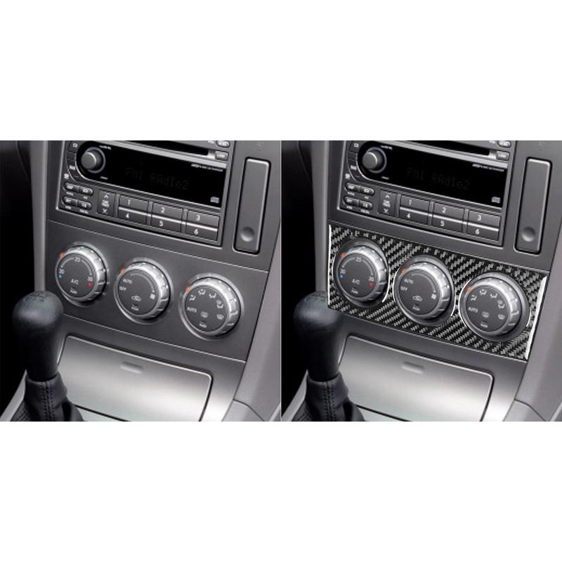 For Subaru Forester 2005-2008 Carbon Fiber Center Console Air Condition Switch Air Vent Interior Car Accessories Cover Stickers