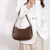 IELGY Korean Version Crescent Bag Fashion Texture Shoulder Bag Large Capacity Retro Underarm Bag Portable