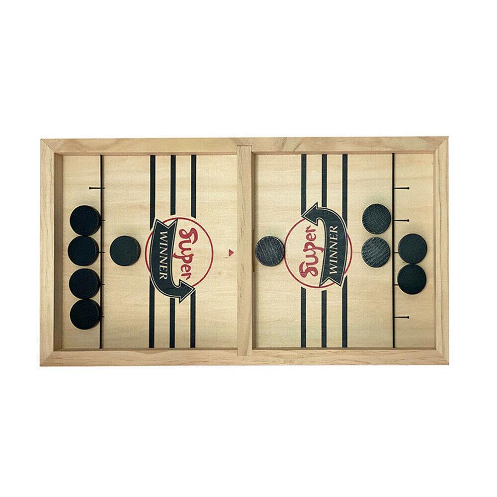 Fast Sling Puck Game Paced SlingPuck Winner Board Family Games Child Play Toys