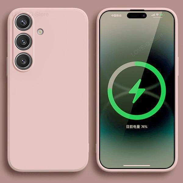 For S24 S23 S22 Ultra Cases Liquid Silicone Case For Samsung Galaxy S24 S23 S22 Ultra Plus S24Ultra Cases Cover Accessories