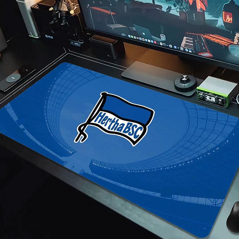 Hertha BSC Large Size Mouse Pad Large Gaming Table Cushion Non-slip Laptop Tablet Big Mousepad XXL Mat Mini PC Playmat With Lock edge