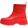 Rain Shoes Short Tube Women's Non-slip Waterproof Shoes Fashionable Adult Outdoor Water Boots Kitchen Rubber Shoes Warm Thick-soled Rain Boots Women