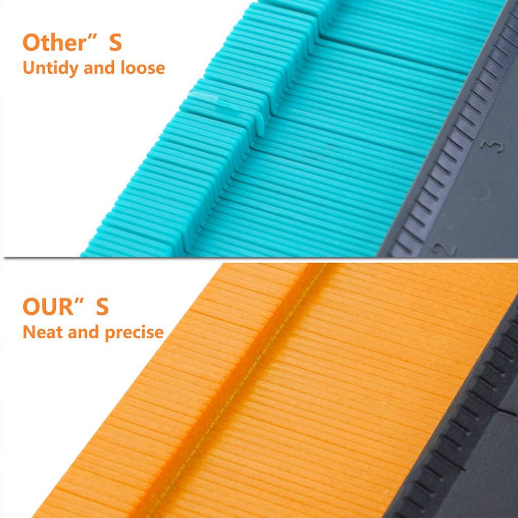 Formă Ecartament de Profil din Plastic Irregular Ecartament din Plastic ABS Riglă de Profil Instrument de Măsurare Marcare