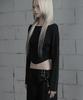 ETRE AU SOMMET Shoulder Line Button Long Sleeve (Black)
