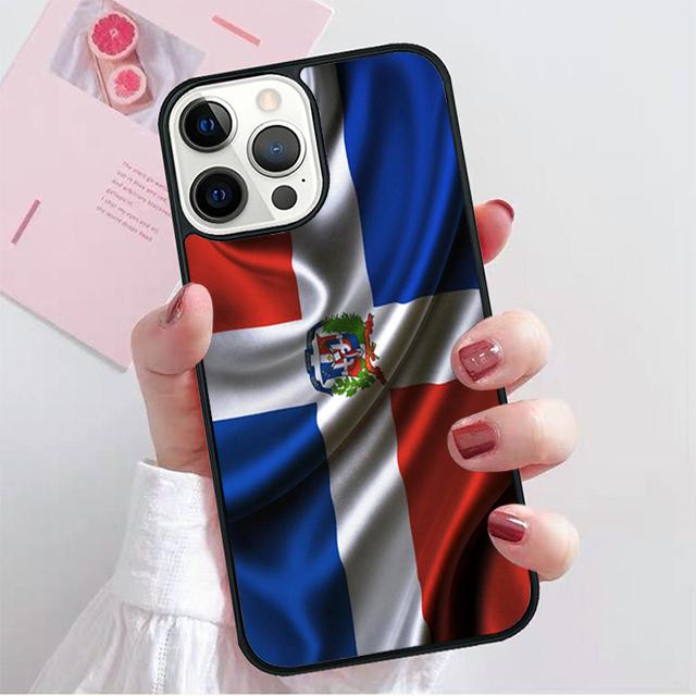 Dominikanische Republik Flagge Handyhüllen Cover Für iPhone 17 Air 16 15 14 12 13 11 Pro MAX apple Plus Hülle