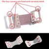 100 Pcs Elastic Aluminum Bandage Clips Stretch Metal Clips Replaceable Elastic Bandage Wrap Clips for Bandages