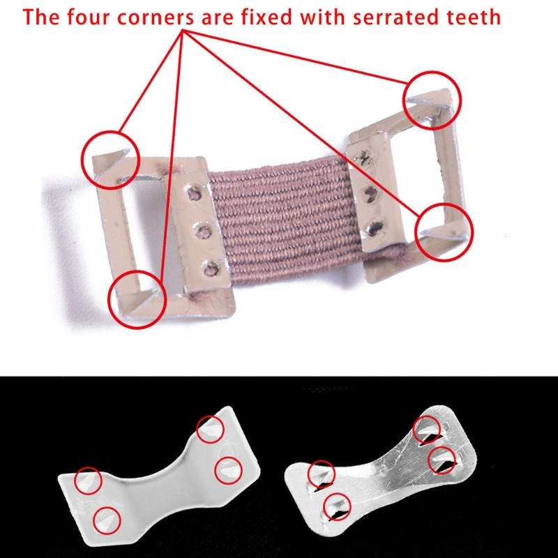 100 Pcs Elastic Aluminum Bandage Clips Stretch Metal Clips Replaceable Elastic Bandage Wrap Clips for Bandages