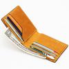 Matt [Refurbished] Vegetable Italian Pueblo Cowhide Men'S Bifold Wallet Yellow