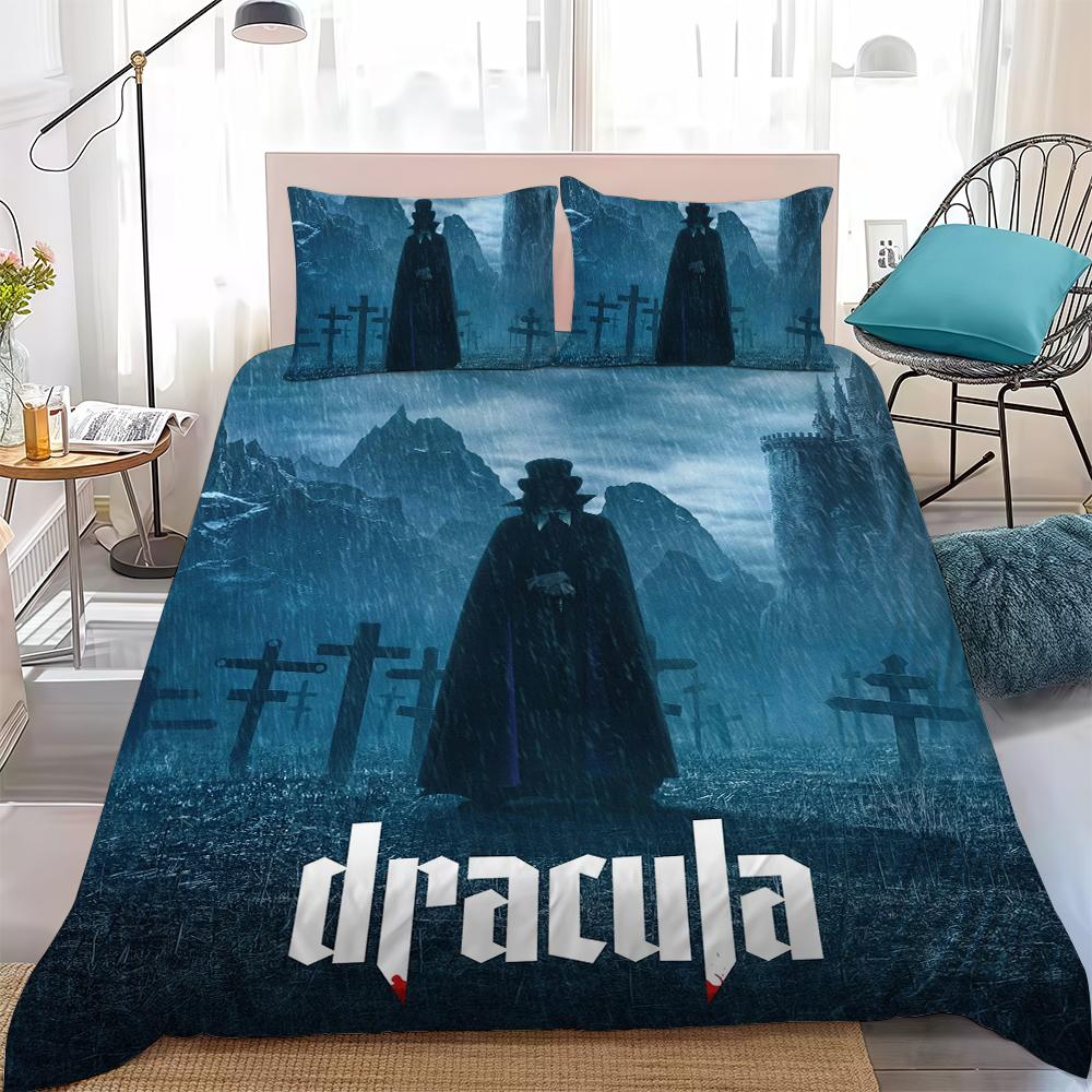 

Movie Dracula A Love Tale Duvet Cover Set Home Style Bedding Soft Laundry Cotton Bed 3 Piece Set Student Dormitory Gift 135x200cm