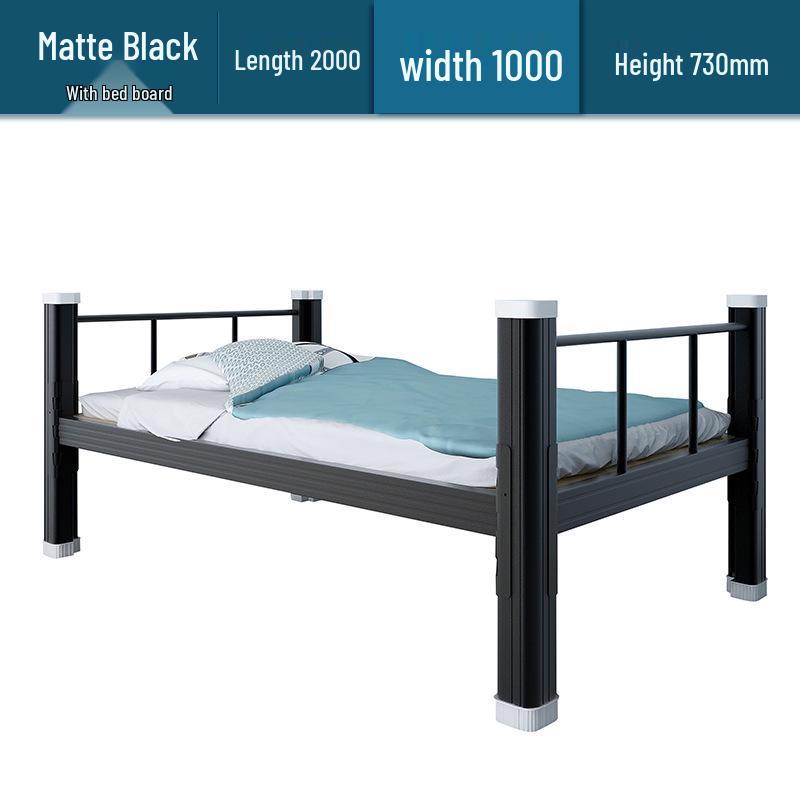 Double-Decker Iron Bunk Bed for Student or Employee Dormitories
