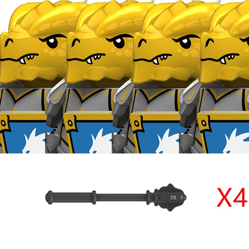 Middle Roman Series Constructing Blocks Castle Medieval Military Knight Soldier Figures Legion Army Warrior Shield Bricks Playthings Presents