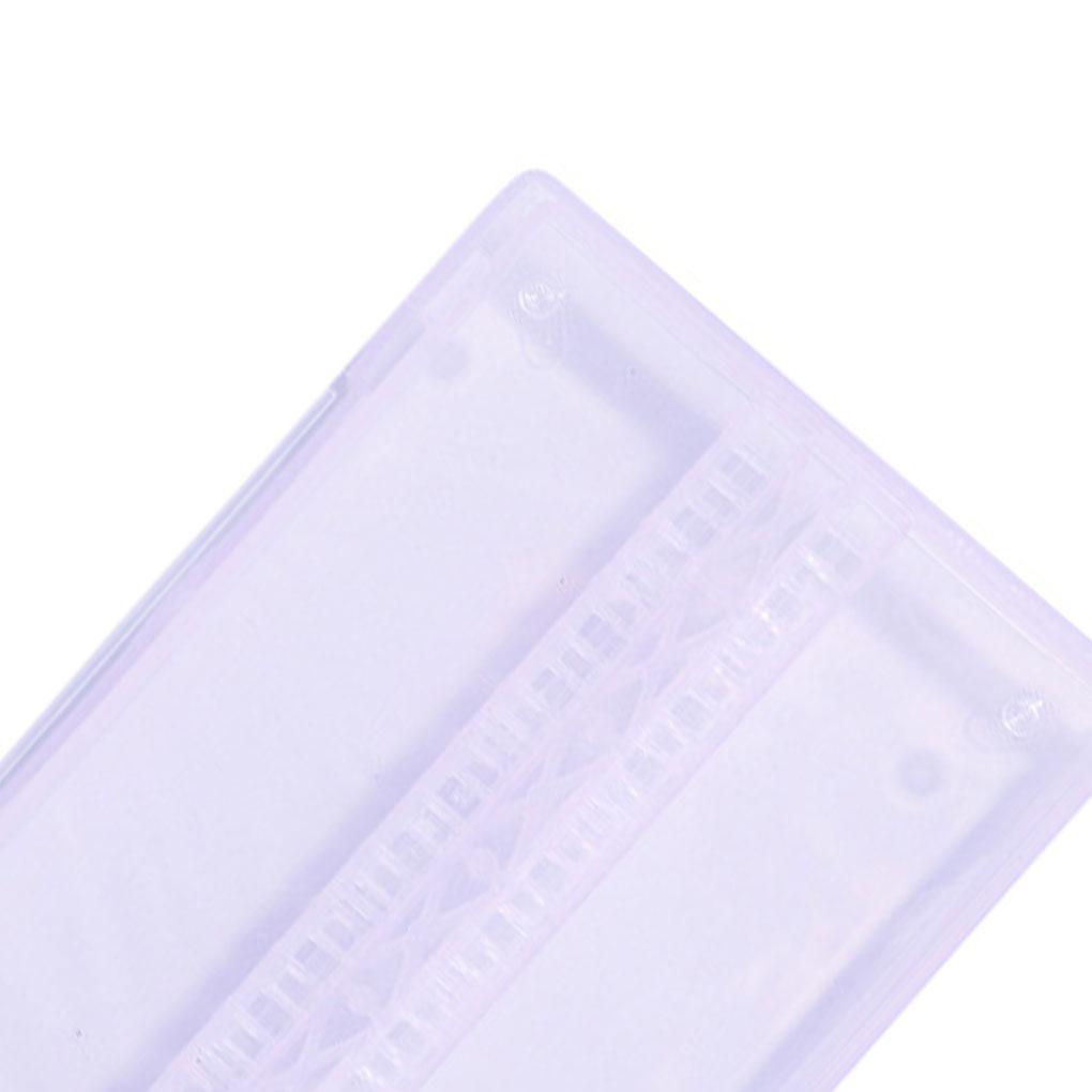 14 Slots Empty Clear Drill Bits Storage Case Box Plastic Display Grinding Heads Holder Organizer Manicure Container