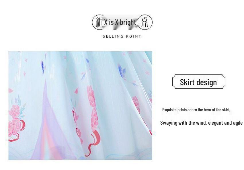 Girls' 2026 Summer Hanfu Dress: New Chinese Style Tang Suit Costume