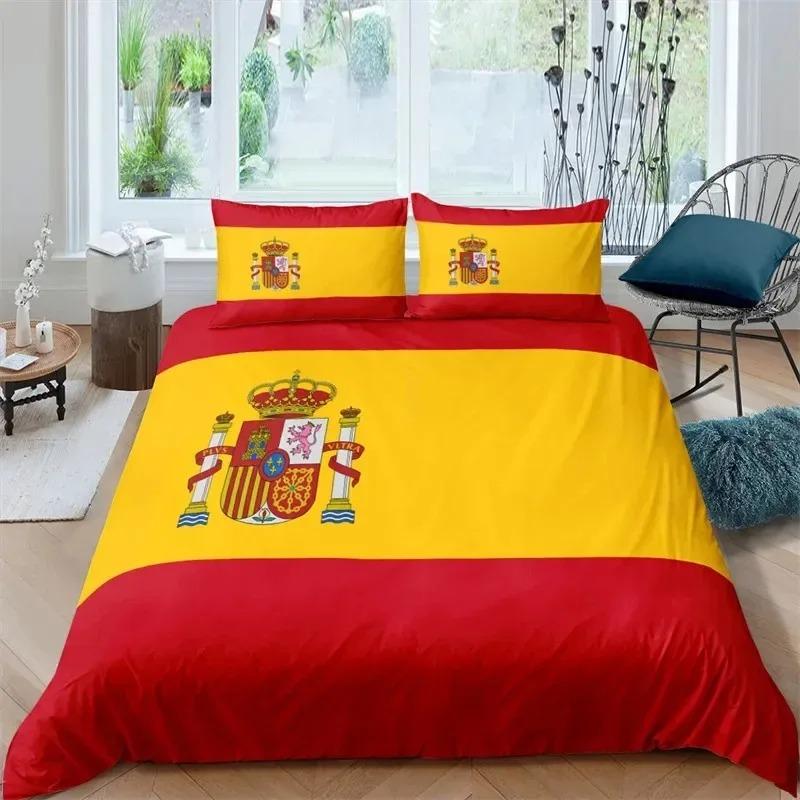 Housse de couette Drapeau Américain Taille King Créative Ensemble de literie patriotique USA pour Adultes Adolescents Housse de couette en Microfibre