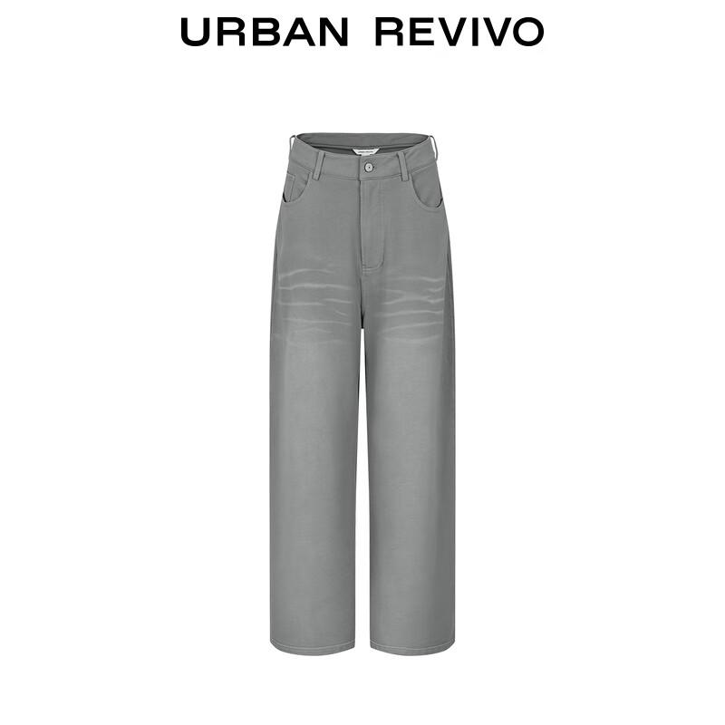 UR Women's 2025 Autumn High-Waist Wide-Leg Cotton Pants