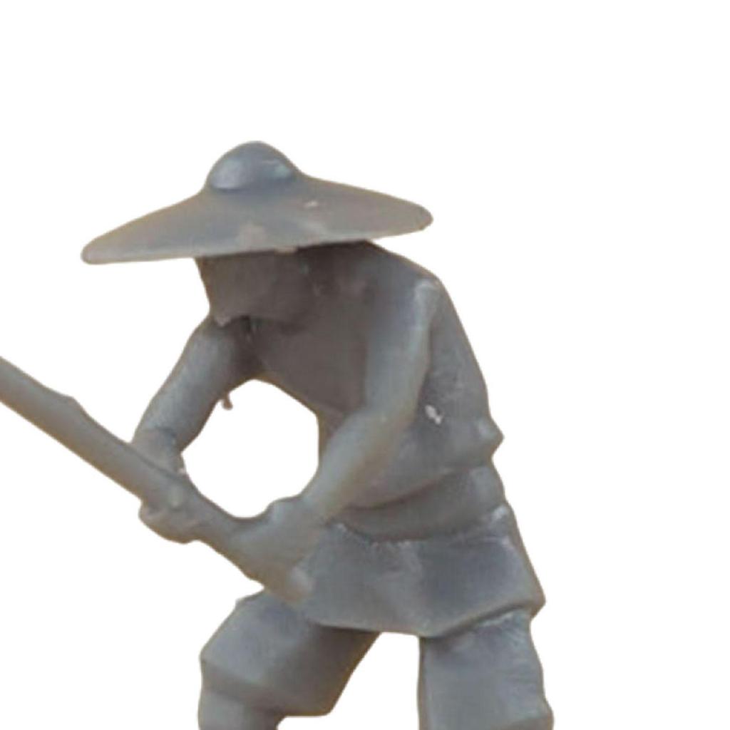 1:87 Scale Farmer Figures Character Model for DIY Scene Train Station Layout Fairy Garden Micro Landscape Desktop Decoration