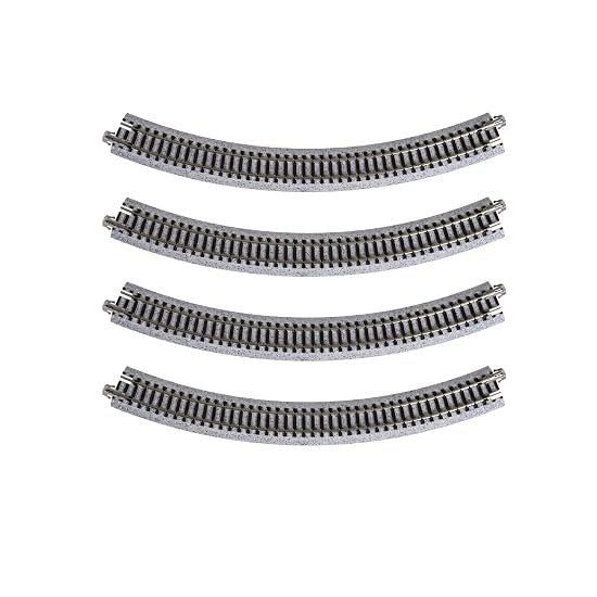 KATO N Gauge Curved Track R282-45° (4-Piece Set) 20-110 Model Train Supplies