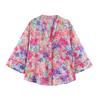 European and American Style, New Women's Clothing, Fashionable, Versatile, Simple Flower Print Shirt 7084111