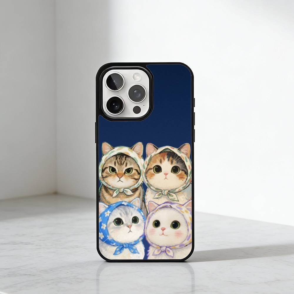 Cute Cat  Phone Case For iPhone17,16,15,14,13 Plus,Pro Max Magnetic For Magsafe Wireless Charging