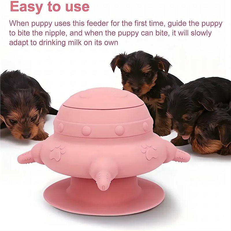 CYCLI-Pet Silicone Breasts Feeder,Multifunctional Pet Pacifier Feeding, For Kitten Dog Cat Food Storage Container