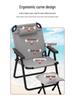Lunch Break Siesta Folding Recliner: Comfortable Home & Office Chair with Backrest for Dorms and Balconies