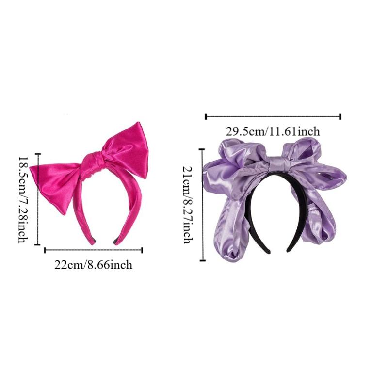 Elegant Sweet Bowknot Headband Lovely Temperament Lolita Hair Band Satin Hair Accessories Cosplay Hair Hoop Girls