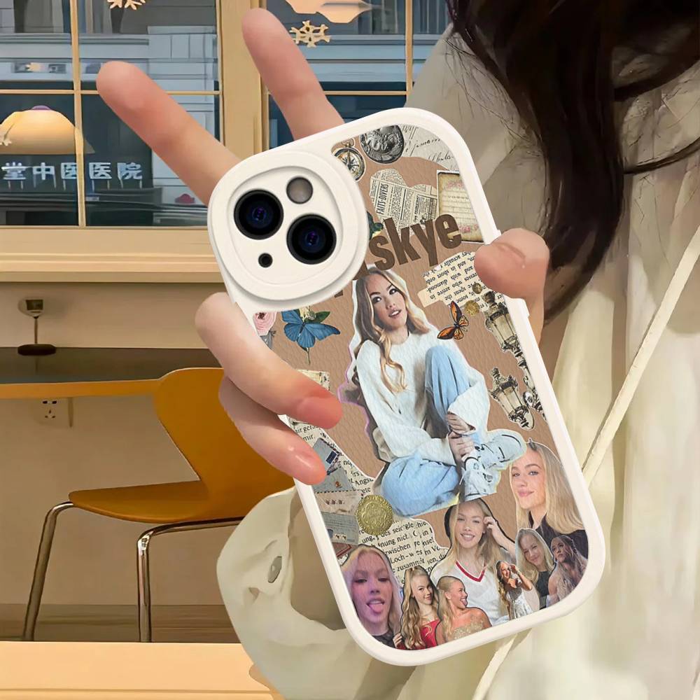 Custodia per telefono Singer F-Freya Skye per iPhone 16 15 14 11 12 13 Pro Max Plus Scocca Posteriore in Pelle