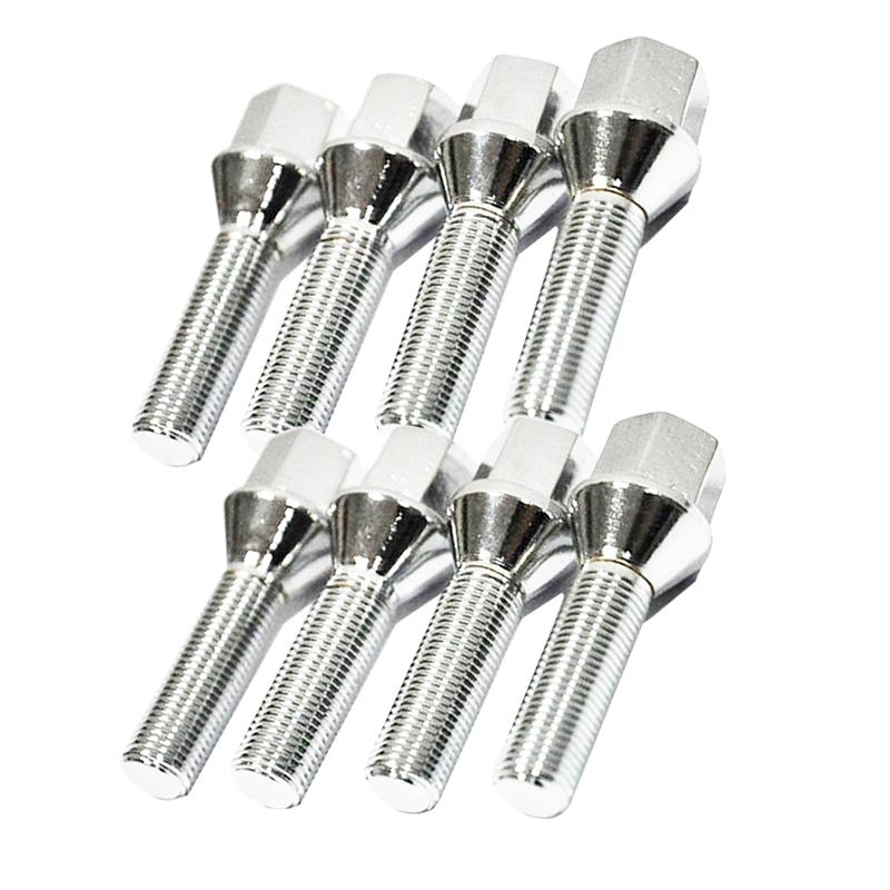 10PCS Car Alloy Wheel Nut Bolts Screw For BMW Benz VW Golf Thread Length 28/35/40/45/50mm M14x1.5 14x1.25 12x1.5 12x1.25