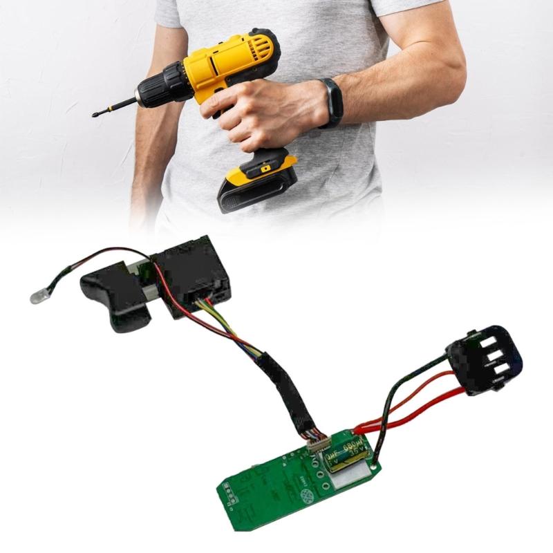 Metal Plastic Construction Brushless Control Board Switches Assembly for 16.8V Lithium Drills Three Pin Interface Design