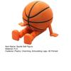 Sports Ball Figure Desk Decor with Articulating Legs 3D Printed Sitting