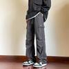 Wassup Sohot Men's Retro Ice Silk Cargo Pants