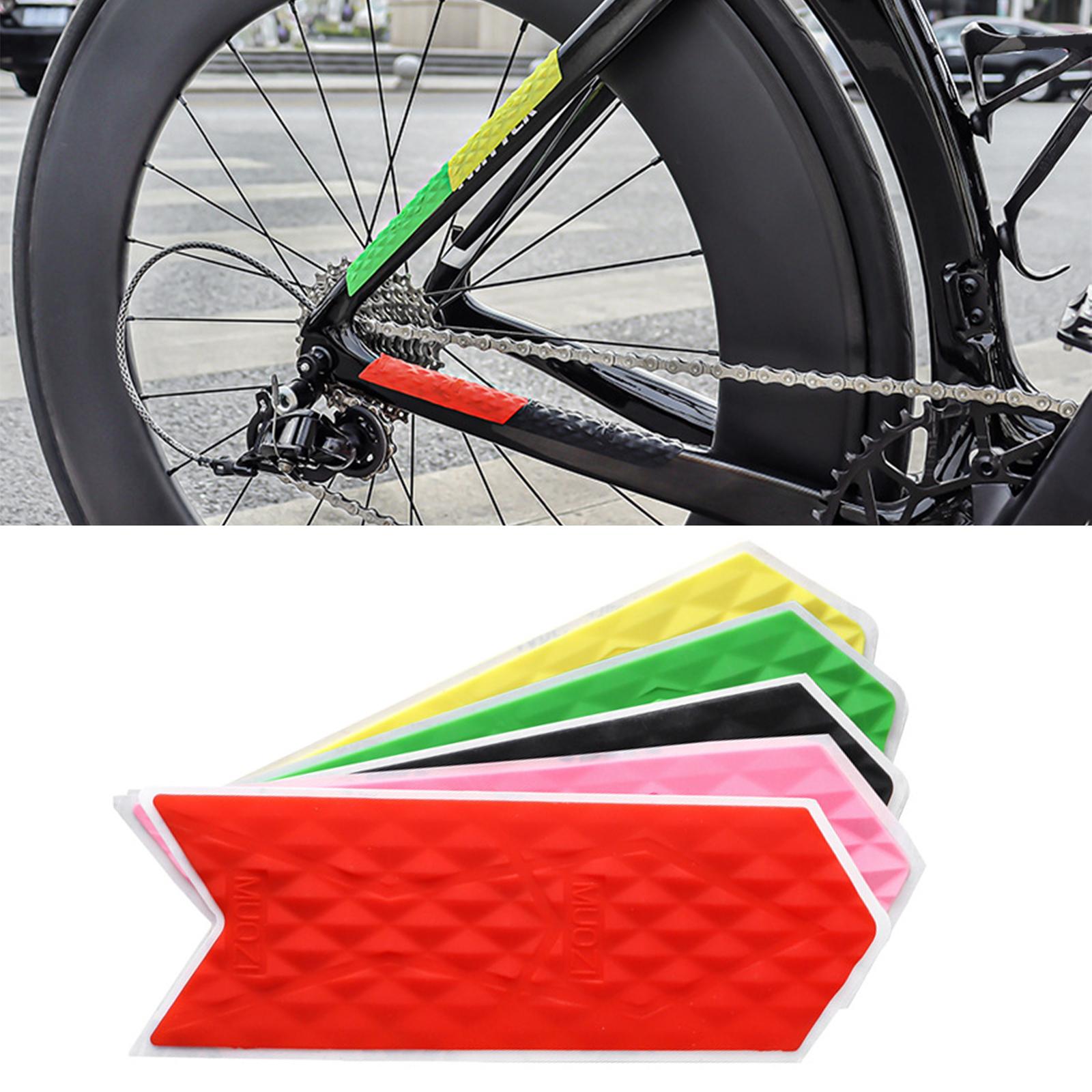 5 Pieces Bike Frame Protector Sticker Guard Wear Resistant Bicycle Frame Protection Tape Cycling Parts Bike Chainstay Protector