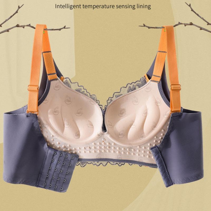 Ciepła bielizna zbierająca na zmianę bez biustonosza ze stalowymi kółkami, kolekcja boczna, biustonosz zapobiegający zwiotczeniu piersi