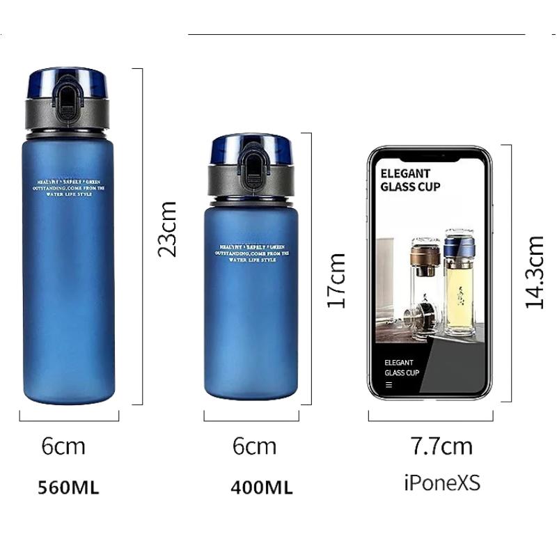 Leak-free sports water bottle, portable for travel and hiking. My favorite beverage bottle is 400ml and 560ml
