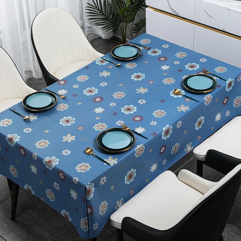 Kleine Tischdecken im frischen Stil für den Haushalt, Tischdekoration für das Wohnzimmer, rechteckig, wasserdicht und ölbeständig